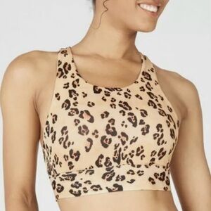 Fabletics Women’s Ella High Impact Sports Bra Meru XXL NWT Animal Print Cheetah